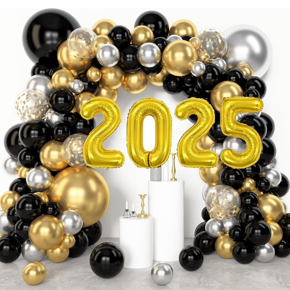 Black Gold Happy Birthday Deco - Balloon Arch Kit recensie en prijs