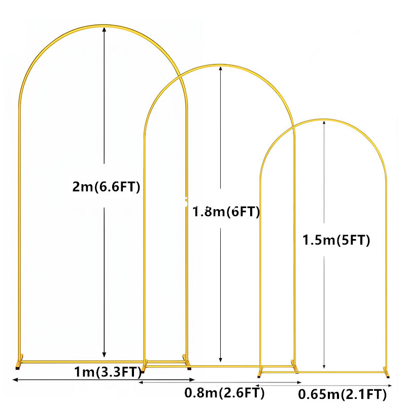 1pc Gold Metal Arch Backdrop S - Balloon Arch Kit recensie en prijs