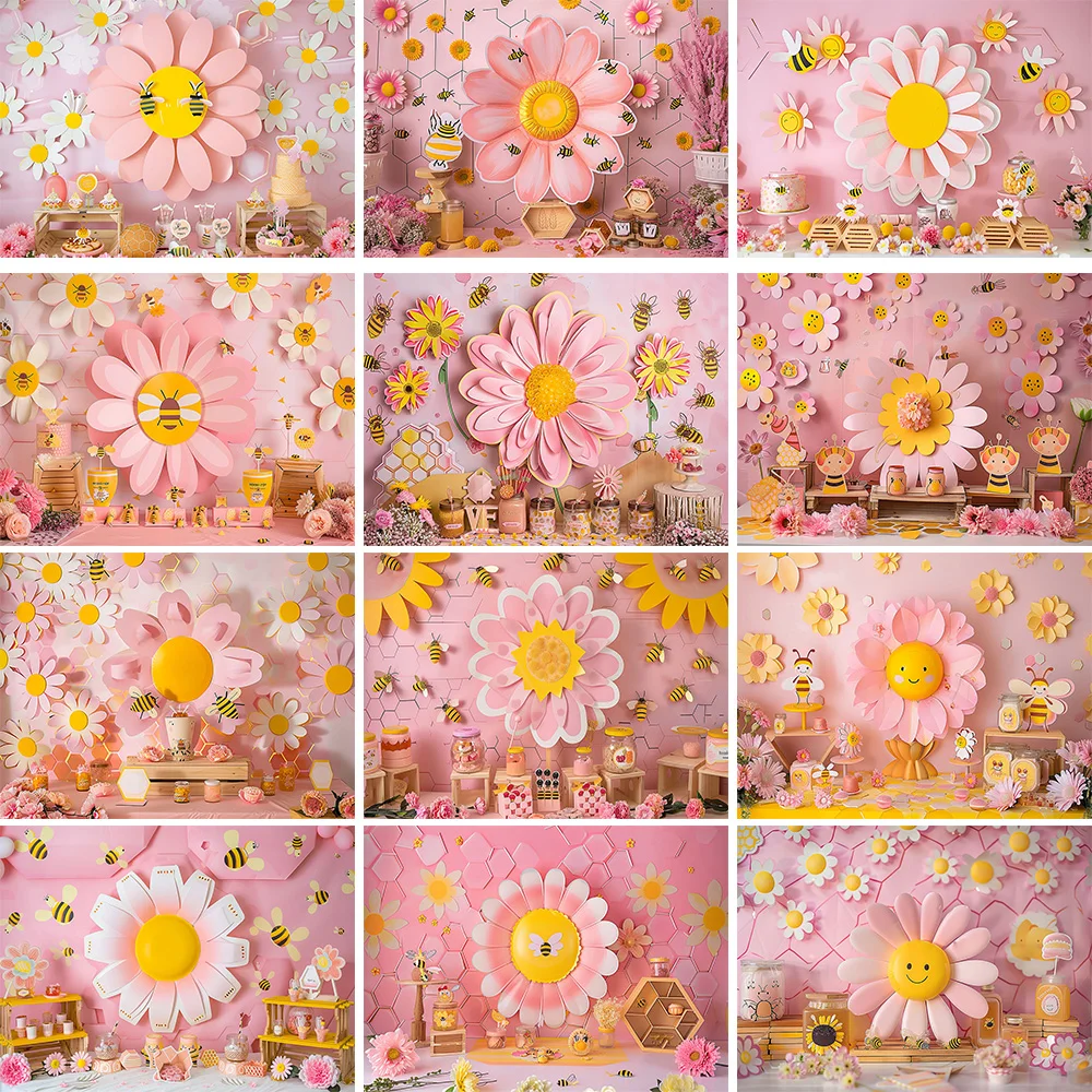 Mocsicka Sweet Daisy Girl Birt - Dessert Table Backdrop recensie en prijs
