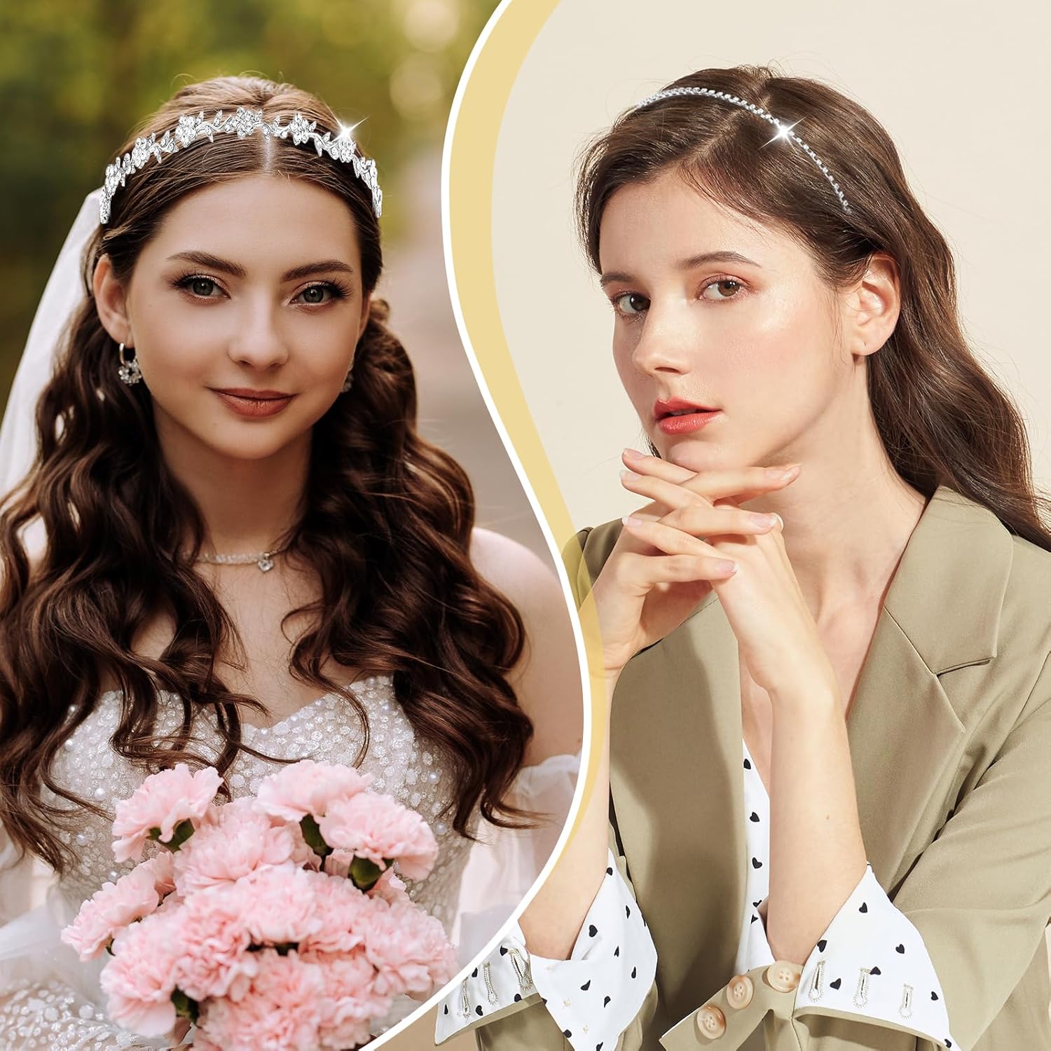 4 Pcs Rhinestone Headband Set  - Event & Party Supply Photos recensie en prijs