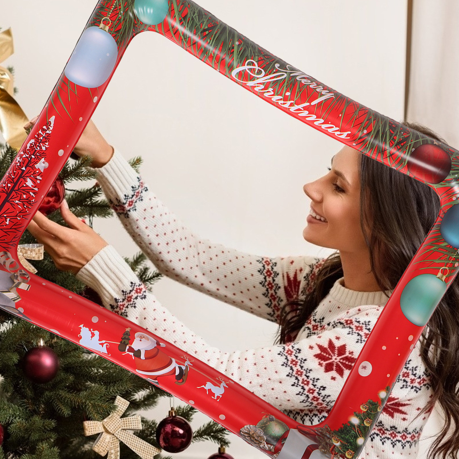Christmas Inflatable Photo Fra - Photo Booth Frame recensie en prijs