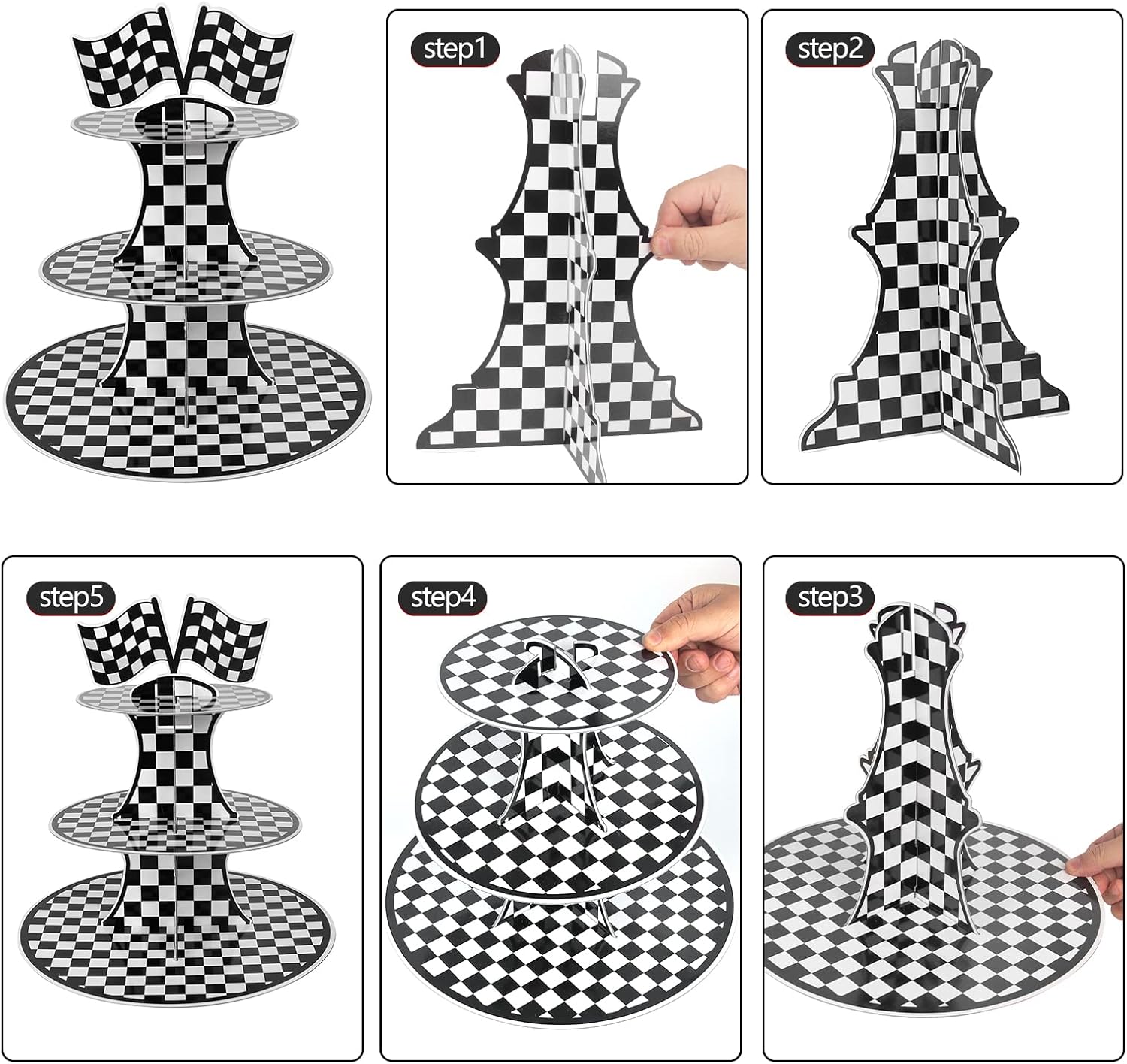 3-Tier Cardboard Cupcake Stand - Cupcake Stand Tier recensie en prijs
