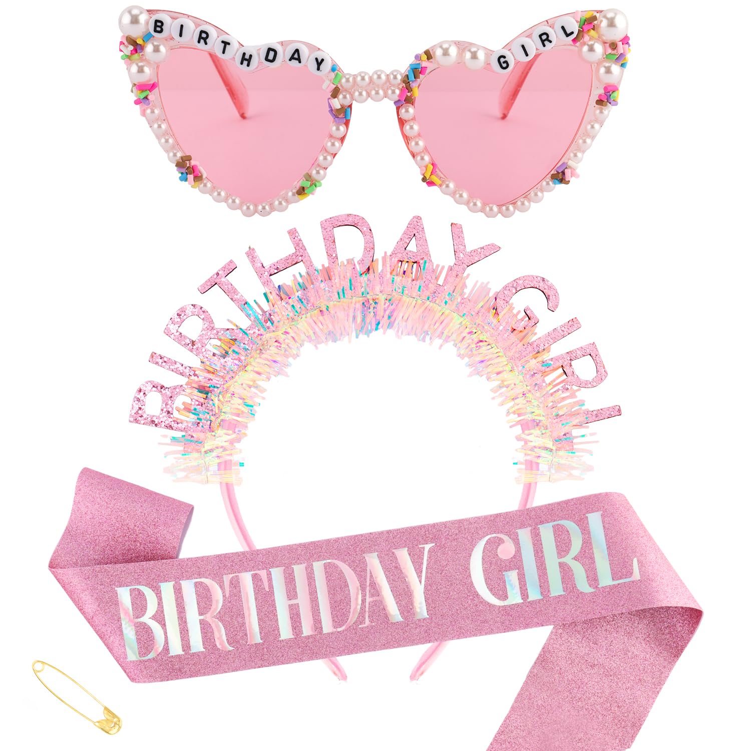 Birthday Girl Headband Sash Su - Birthday Sash Glitter recensie en prijs