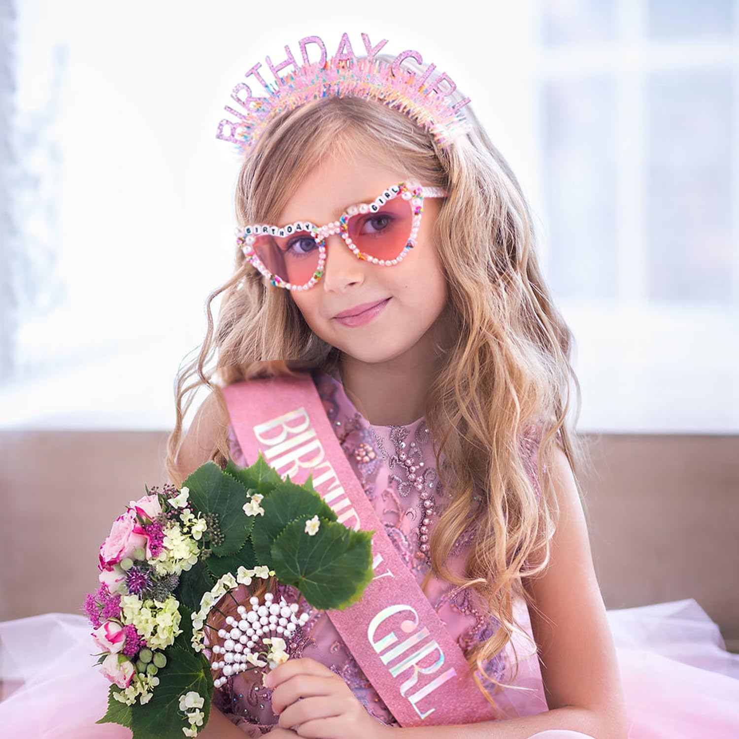 Birthday Girl Headband Sash Su - Birthday Sash Glitter recensie en prijs