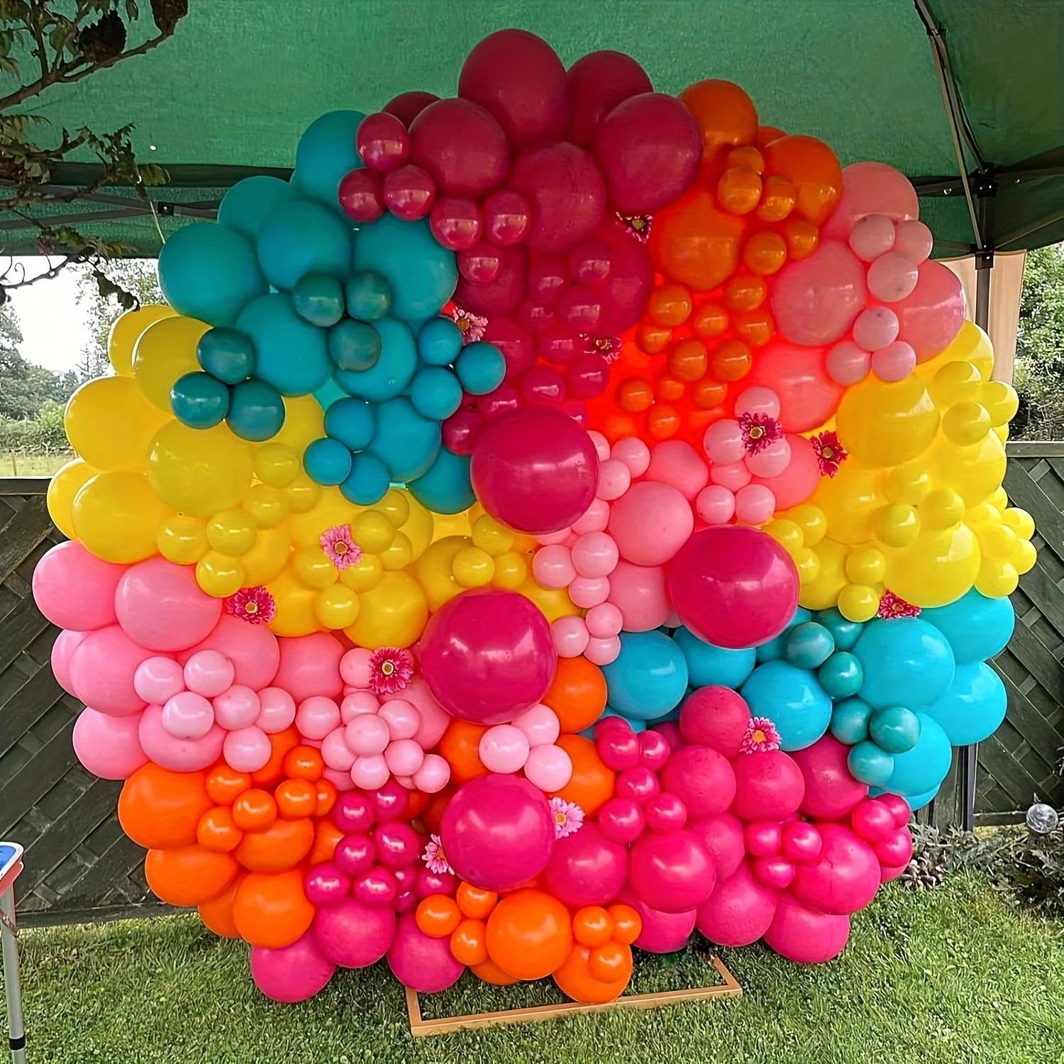 130pcs Pink Yellow Orange Ball - Balloon Arch Kit recensie en prijs