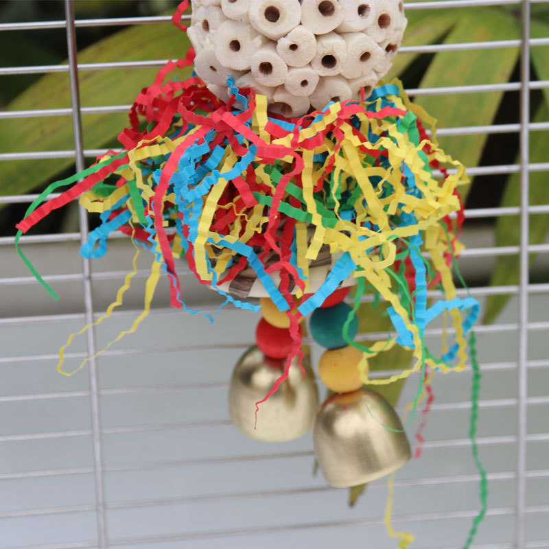 Bird toys, straw hats, colored - Paper Straw Color recensie en prijs