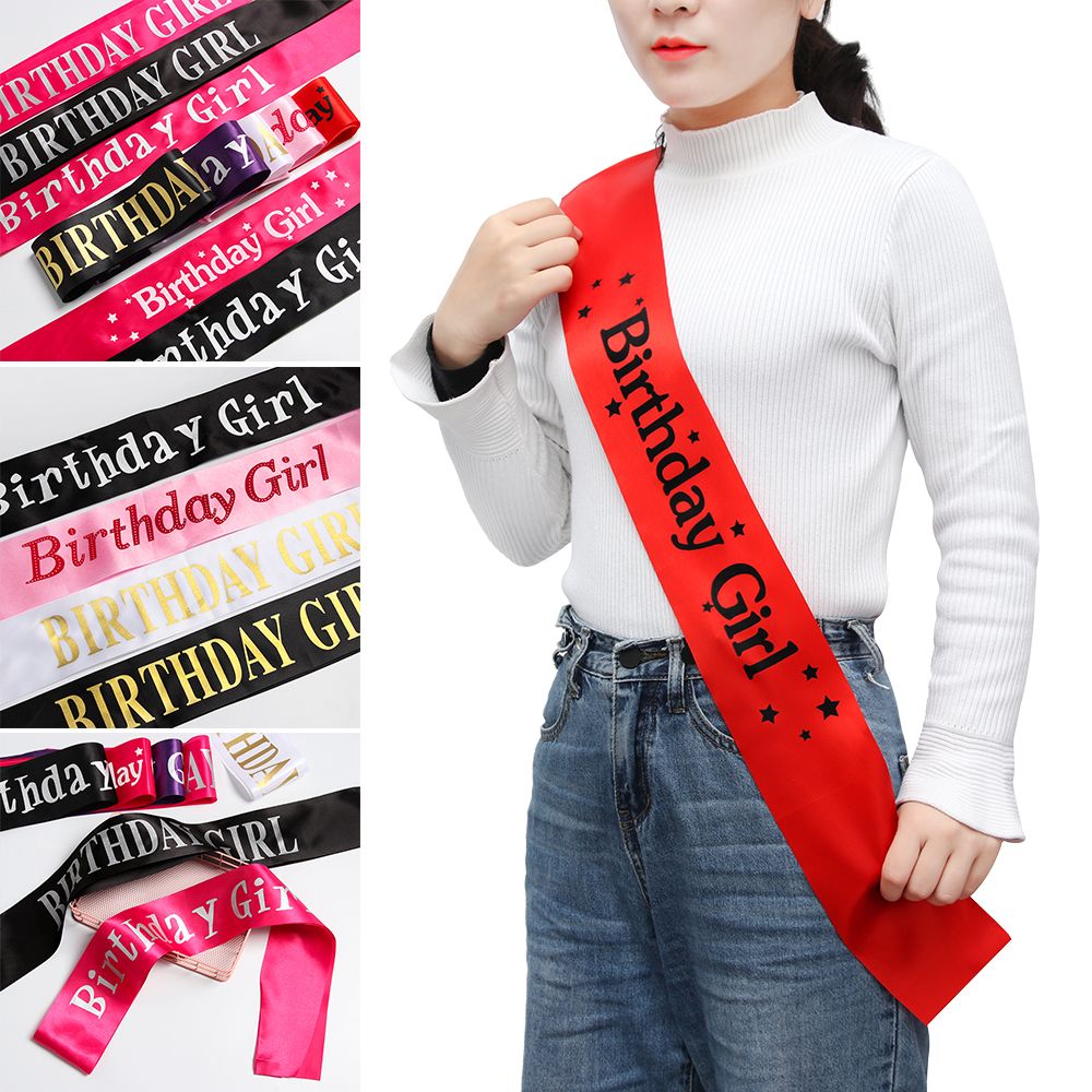 Birthday Girl Glitter Satin Sa - Birthday Sash Glitter recensie en prijs