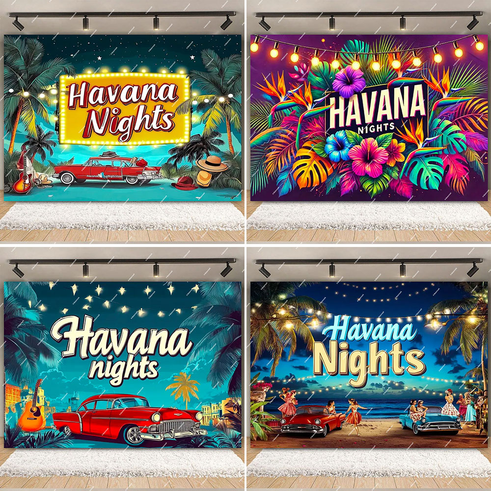 Havana Nights Backdrop Birthda - Dessert Table Backdrop recensie en prijs