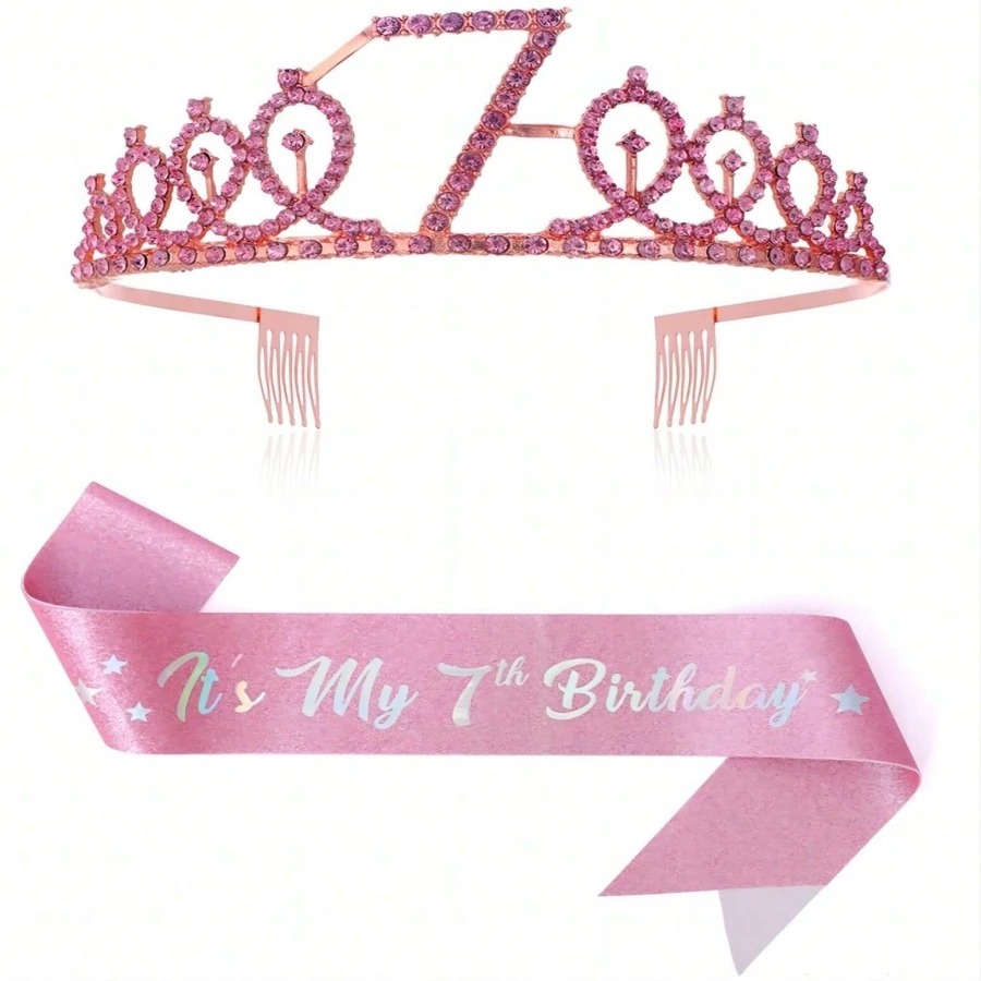 Glitter Birthday Crown Sash Wo - Birthday Sash Glitter recensie en prijs