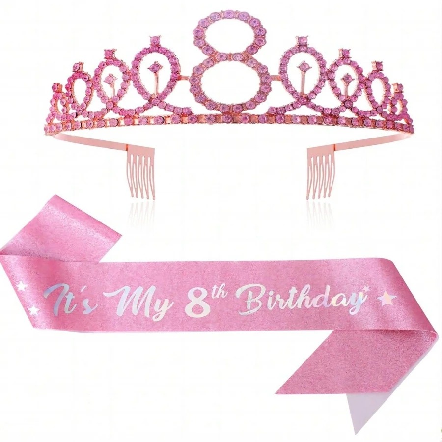 Glitter Birthday Crown Sash Wo - Birthday Sash Glitter recensie en prijs