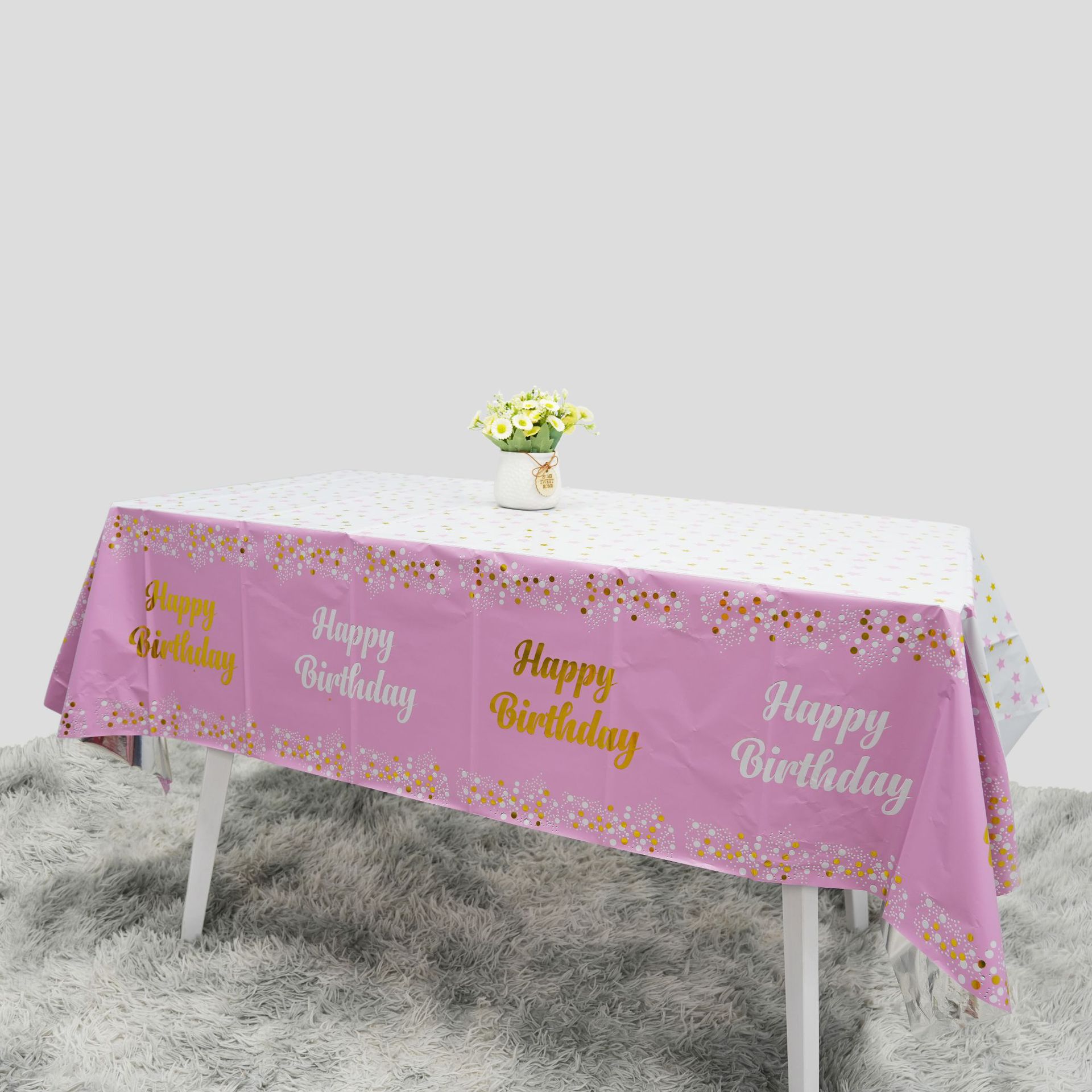 Happy Birthday Disposable Tabl - Table Cloth Disposable recensie en prijs
