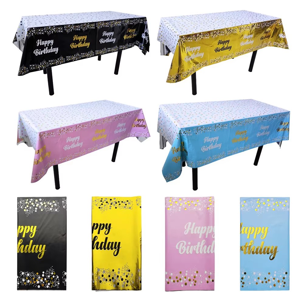 Happy Birthday Disposable Tabl - Table Cloth Disposable recensie en prijs