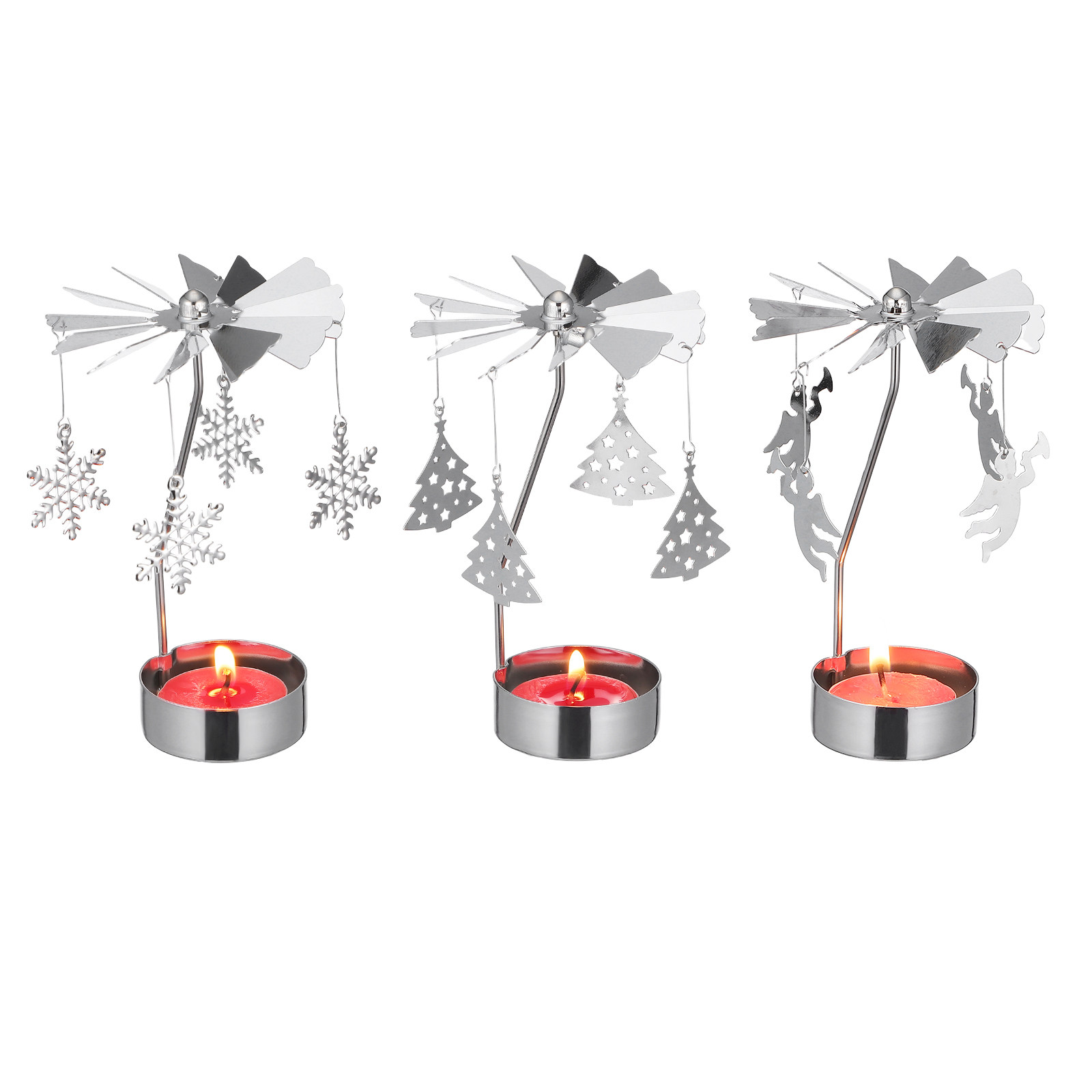 3Pcs Metal Rotating Candlehold - Centerpiece Stick recensie en prijs