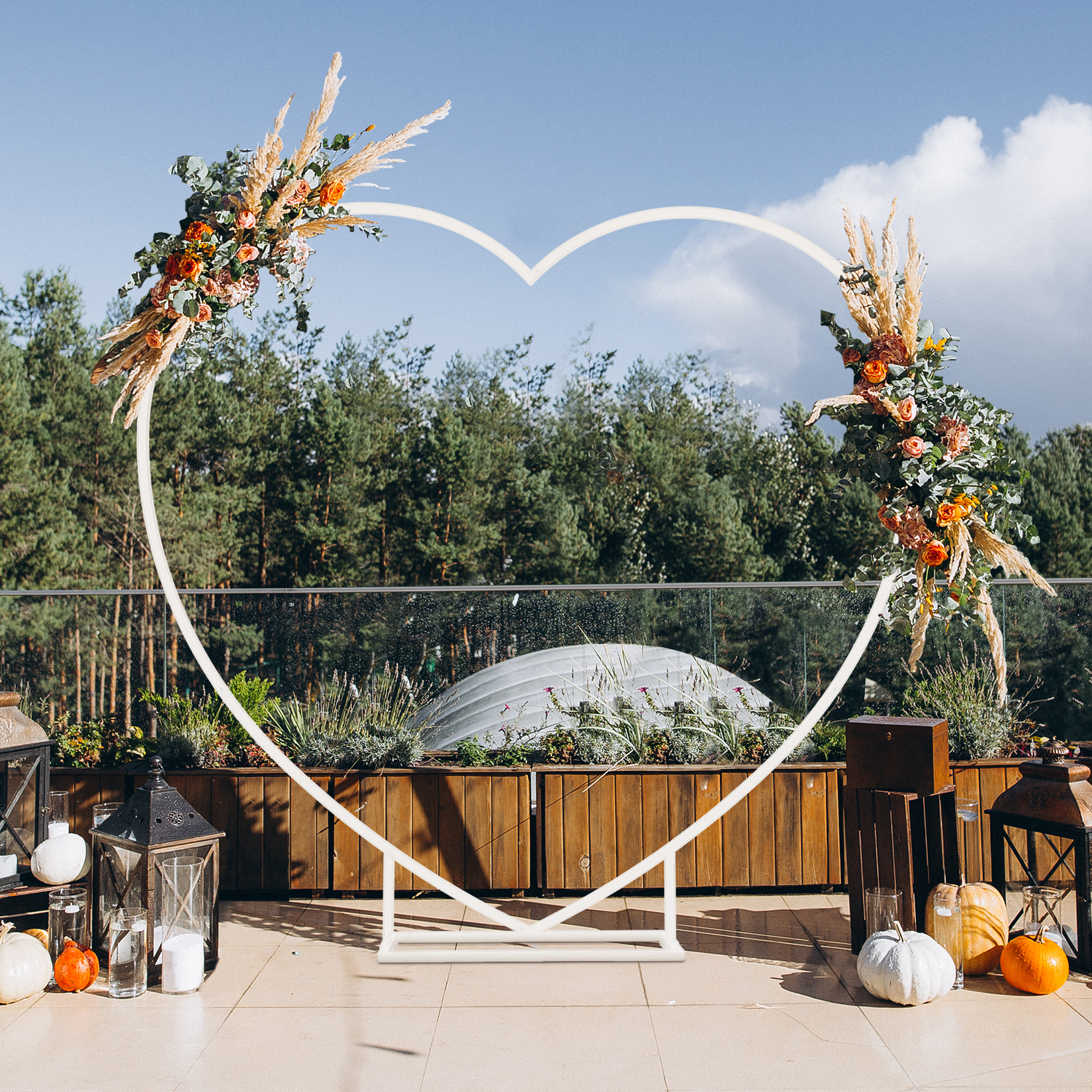Heart Shaped White Metal Ballo - Balloon Arch Kit recensie en prijs
