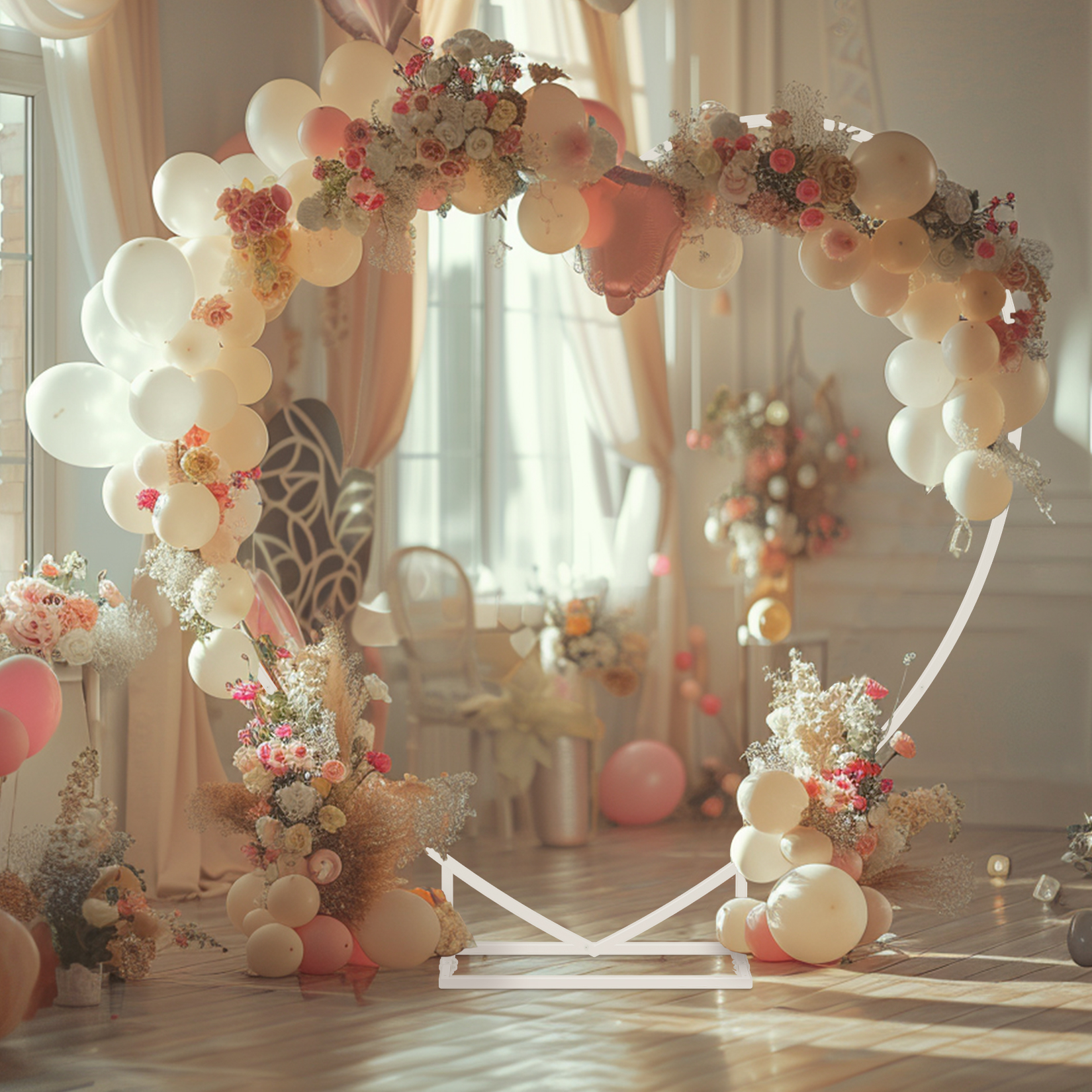 Heart Shaped White Metal Ballo - Balloon Arch Kit recensie en prijs