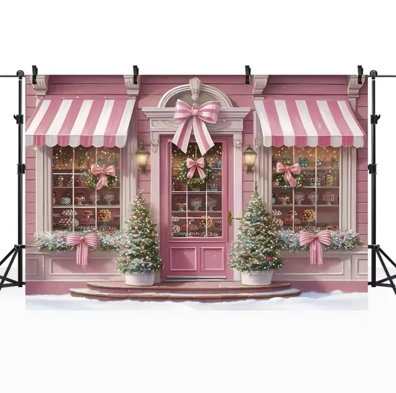 Winter Christmas Window Backgr - Party Event Supply Store recensie en prijs