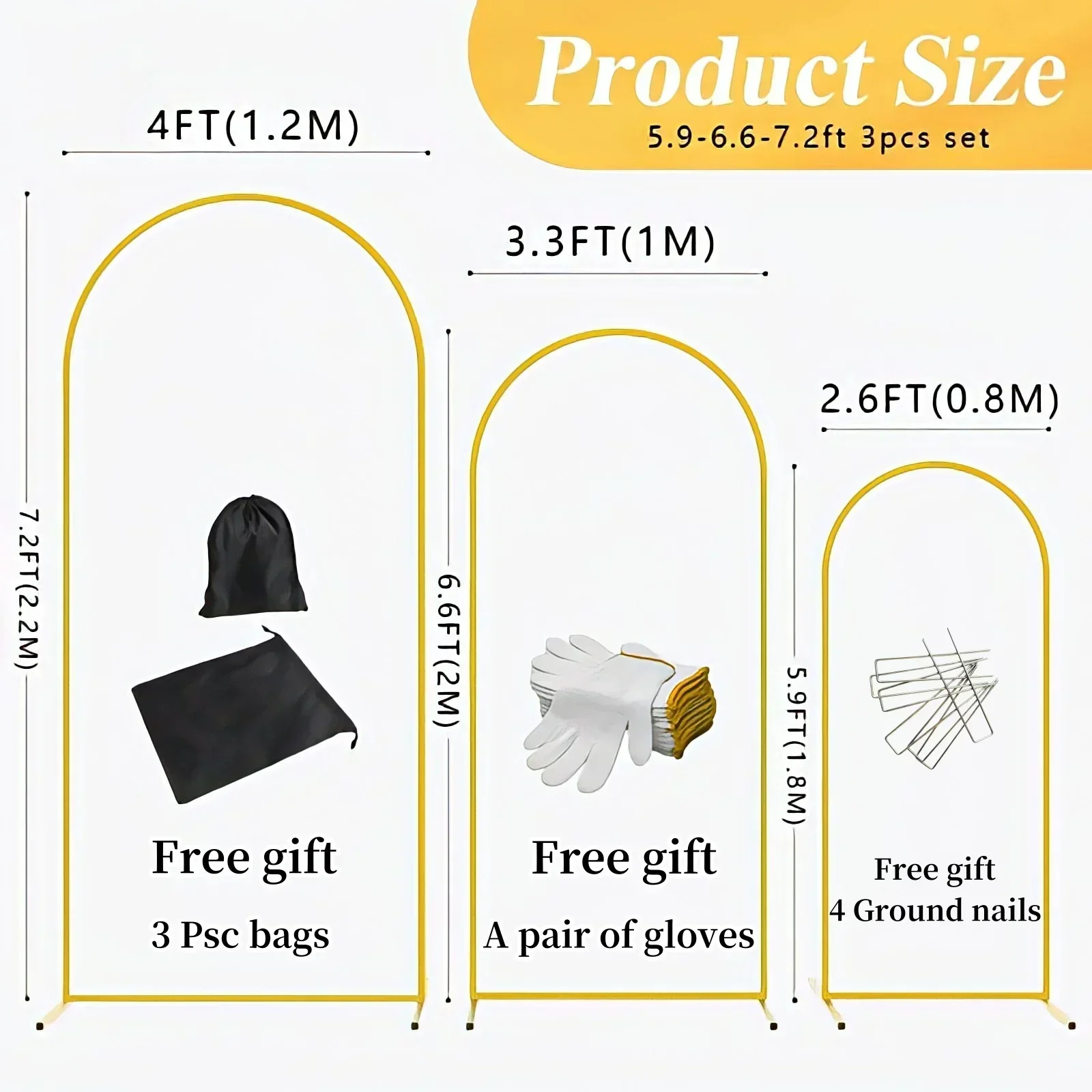 EU Warehouse Gold Metal Balloo - Balloon Arch Kit recensie en prijs