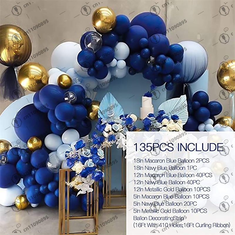Macaron Blue Balloon Wedding B - Balloon Arch Kit recensie en prijs