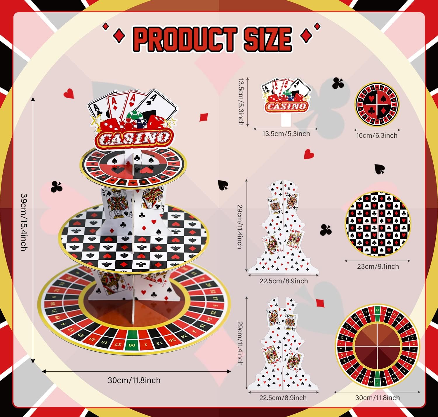 Casino Cupcake Stand 3 Tier fo - Cupcake Stand Tier recensie en prijs