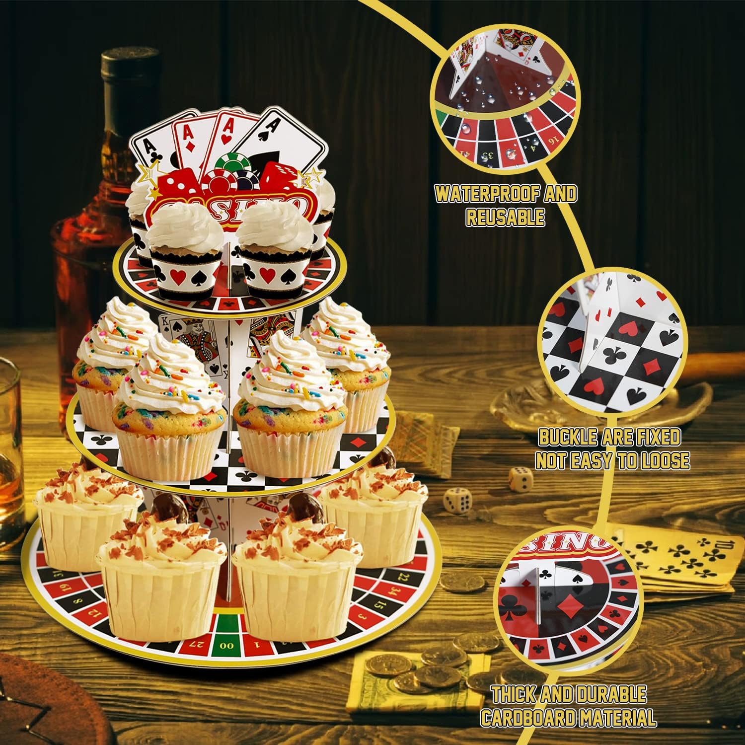 Casino Cupcake Stand 3 Tier fo - Cupcake Stand Tier recensie en prijs