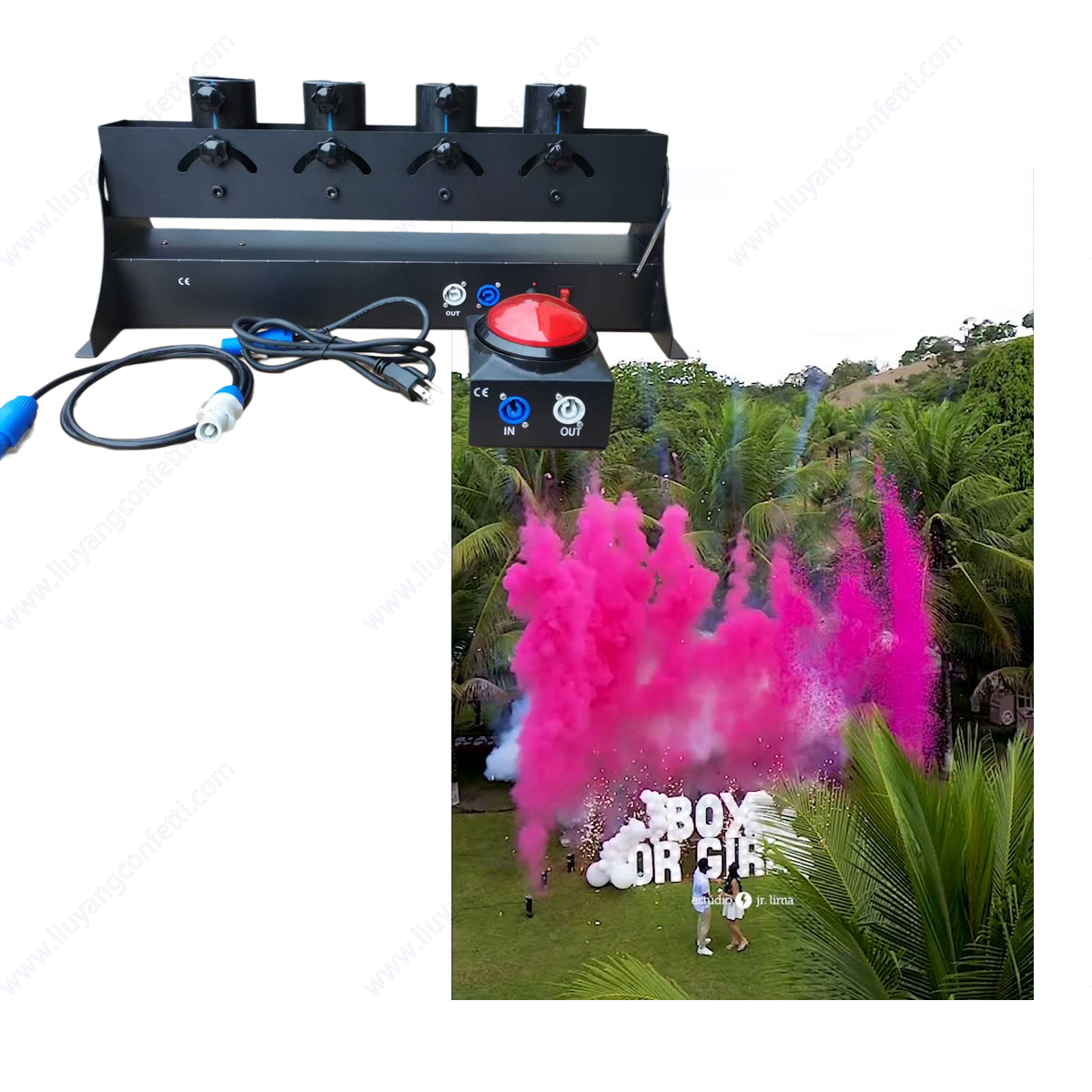 Electronic Spray Confetti Powd - Confetti Cannon Tube recensie en prijs