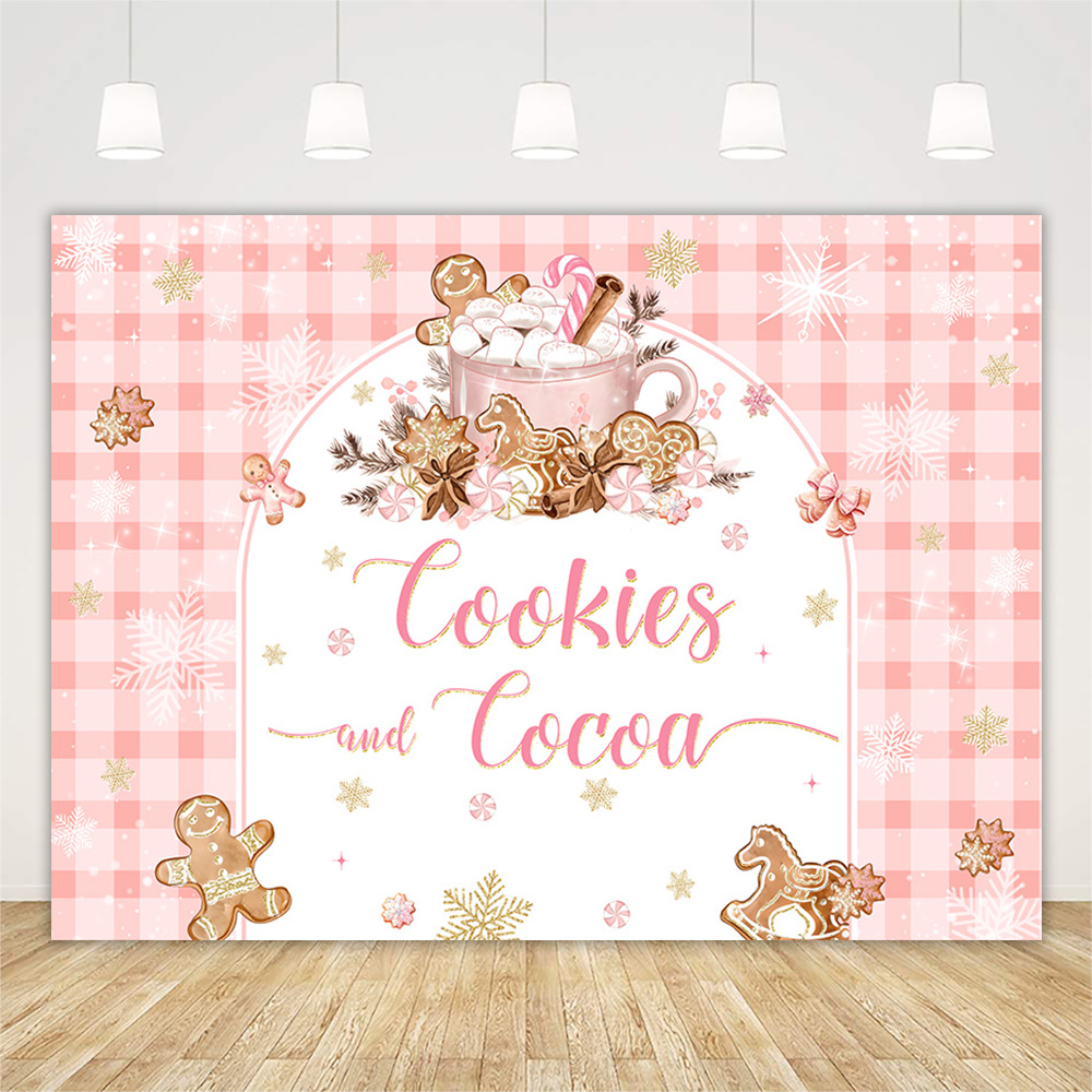 Christmas Gingerbread Baby Sho - Dessert Table Backdrop recensie en prijs