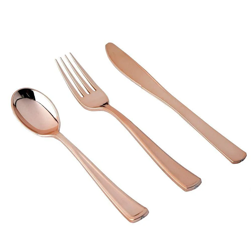 Rose Gold Party Tableware Kit  - Paper Straw Color recensie en prijs