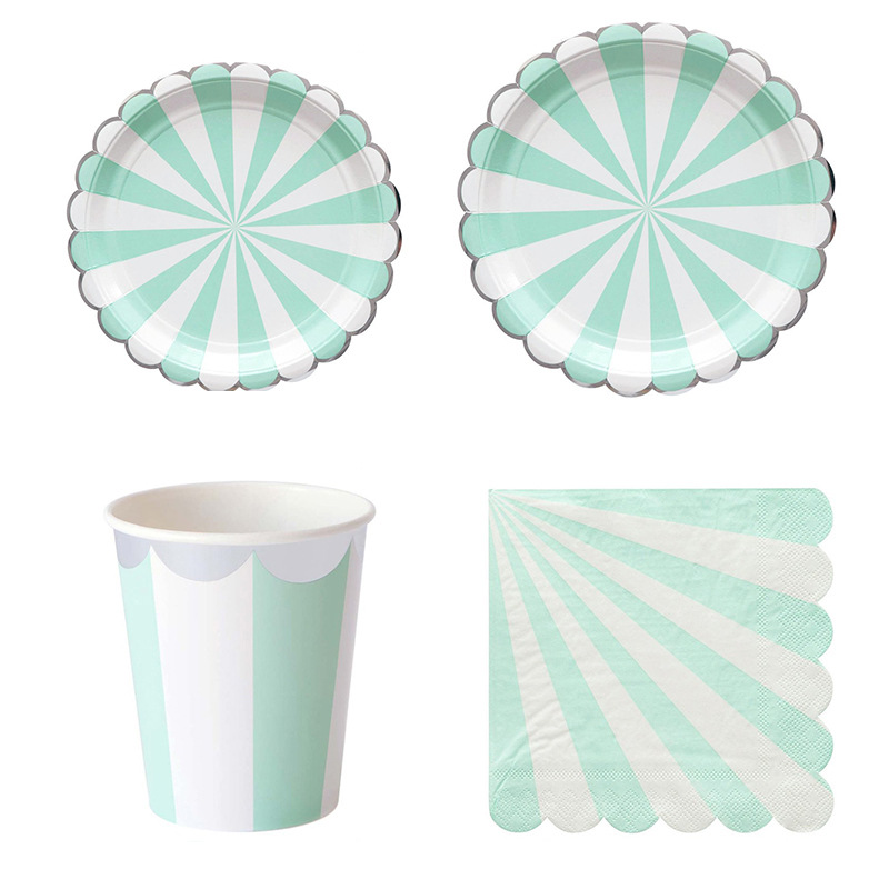 Striped Disposable Tableware P - Paper Straw Color recensie en prijs