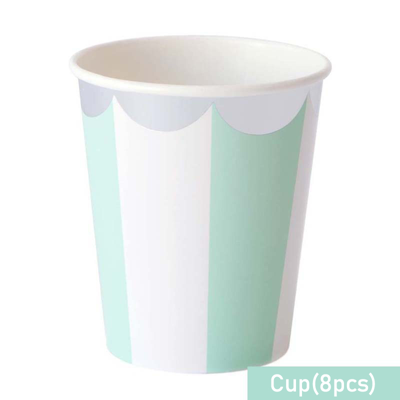 Striped Disposable Tableware P - Paper Straw Color recensie en prijs