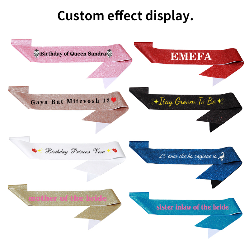 Diy Custom Glitter Satin Sash  - Birthday Sash Glitter recensie en prijs