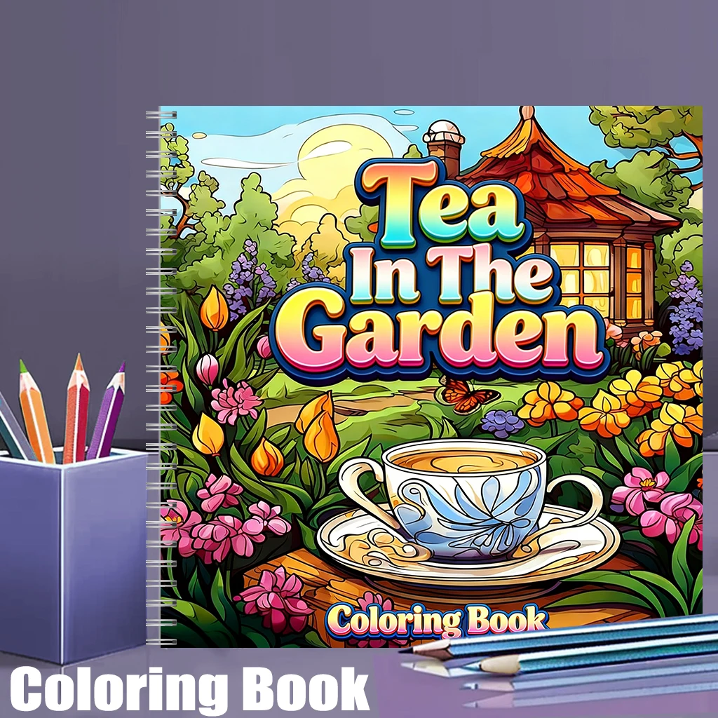 Tea In The Gardens Coloring Bo - Supply Event recensie en prijs