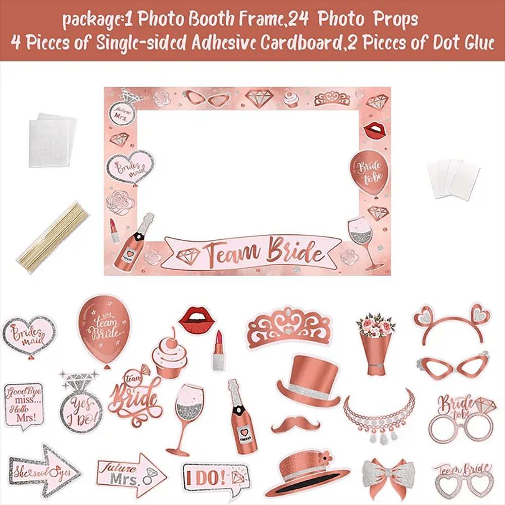 Bachelorette Party Rose Gold P - Photo Booth Frame recensie en prijs