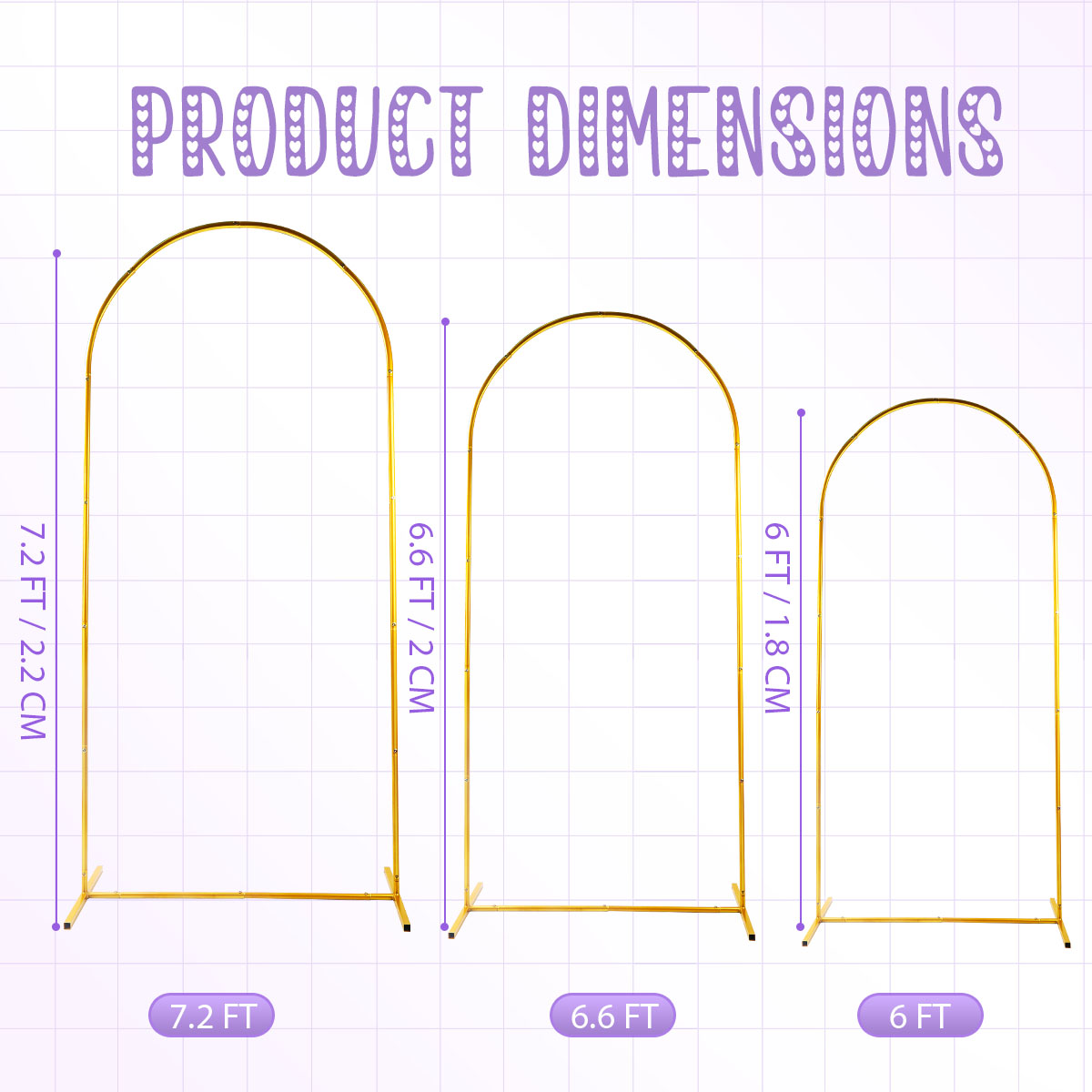 3Pack Golden Metal Arch Kits,  - Balloon Arch Kit recensie en prijs