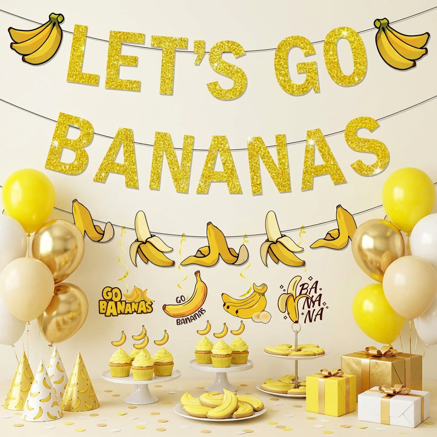 1Set Yellow Bananas Birthday B - Let'S Party Event Supply recensie en prijs