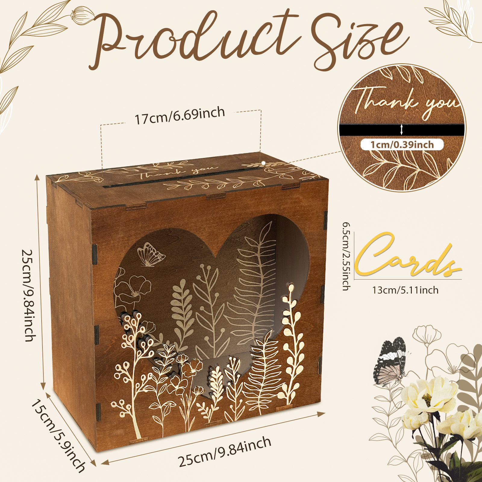 OurWarm Heart Window Card Box, - Event Party Box recensie en prijs
